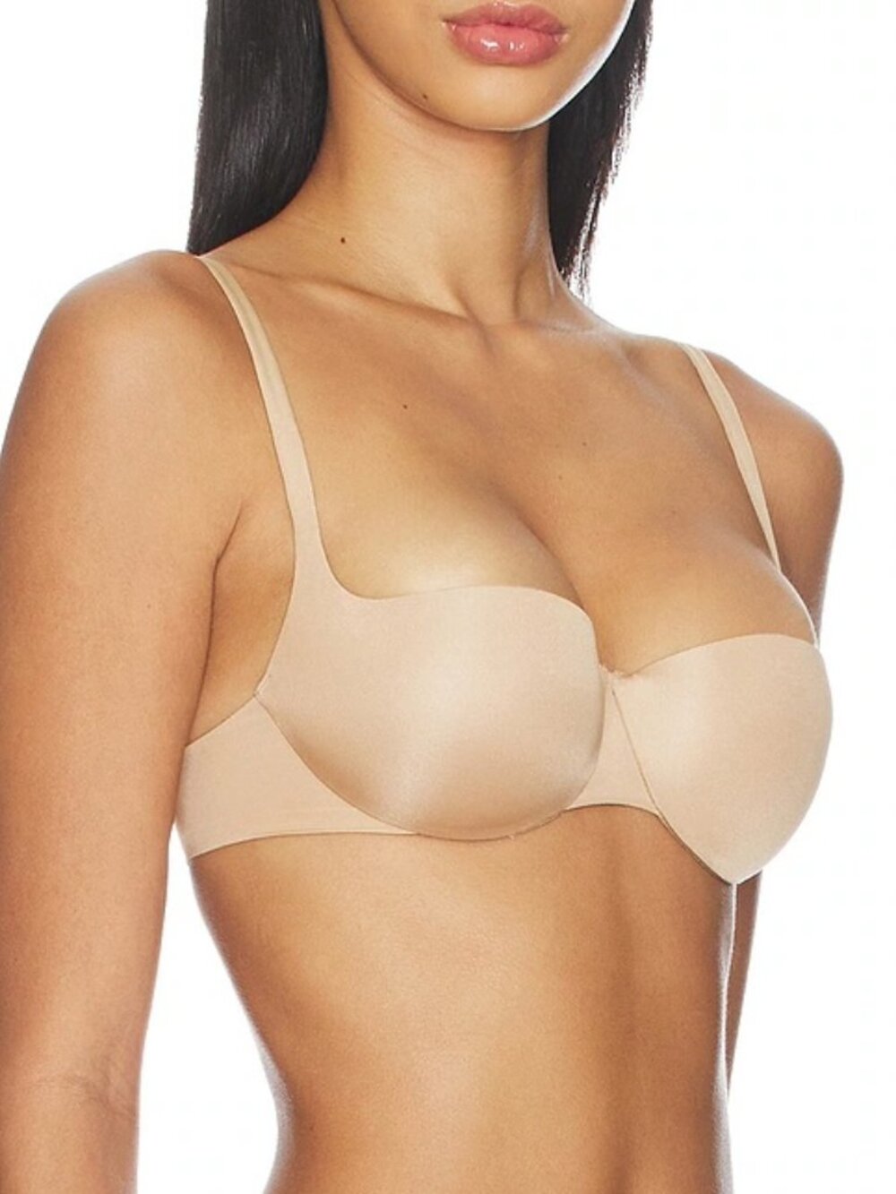 SKIMS Sculpting Underwire Push-up Balconette Padded Bra Beige Tan 32DDD